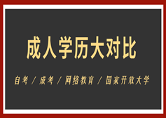 最適合你的學(xué)歷提升方案，你竟然不知道？！
